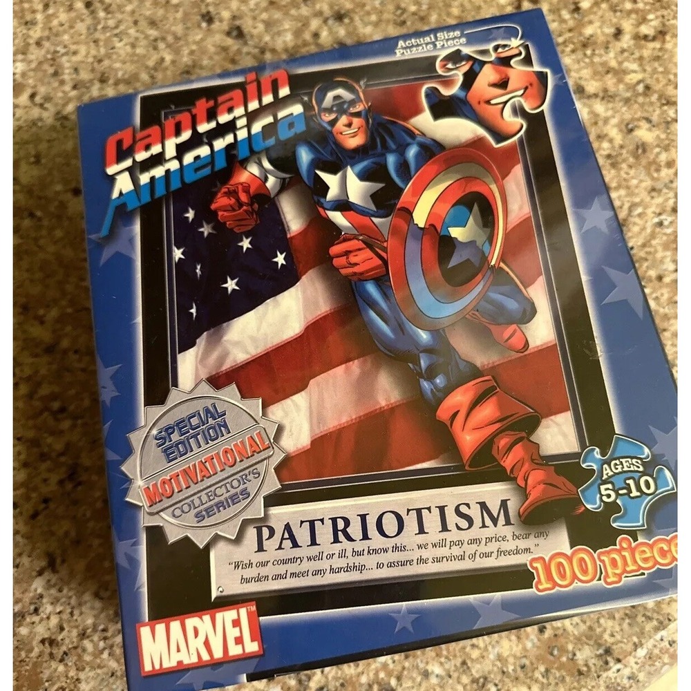 Marvel Captain America 100-Piece Multicolor‎ Jigsaw Puzzle